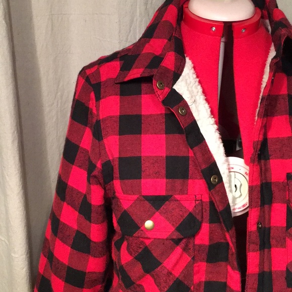 Buffalo Check Sherpa Shirt - Picture 2 of 4